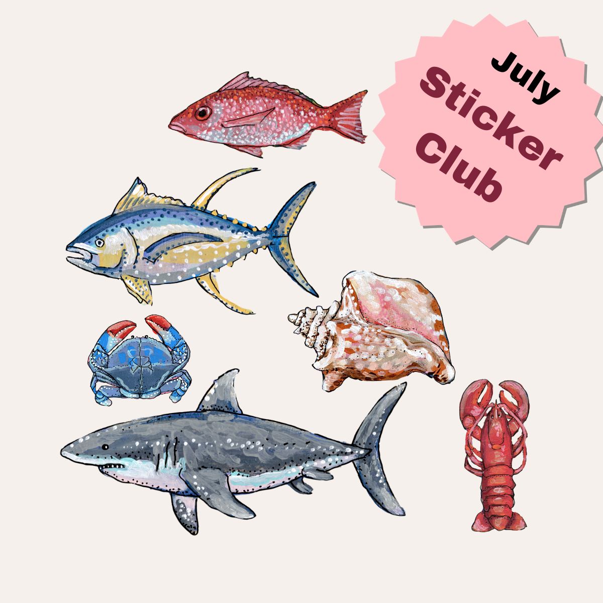 Sticker Club ( Get 6 sticker & Free Shipping )