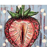 Strawberry - female inspired original painting - Heather Freitas 