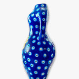 Sunflower Evil Eye Figurative Bud Vase