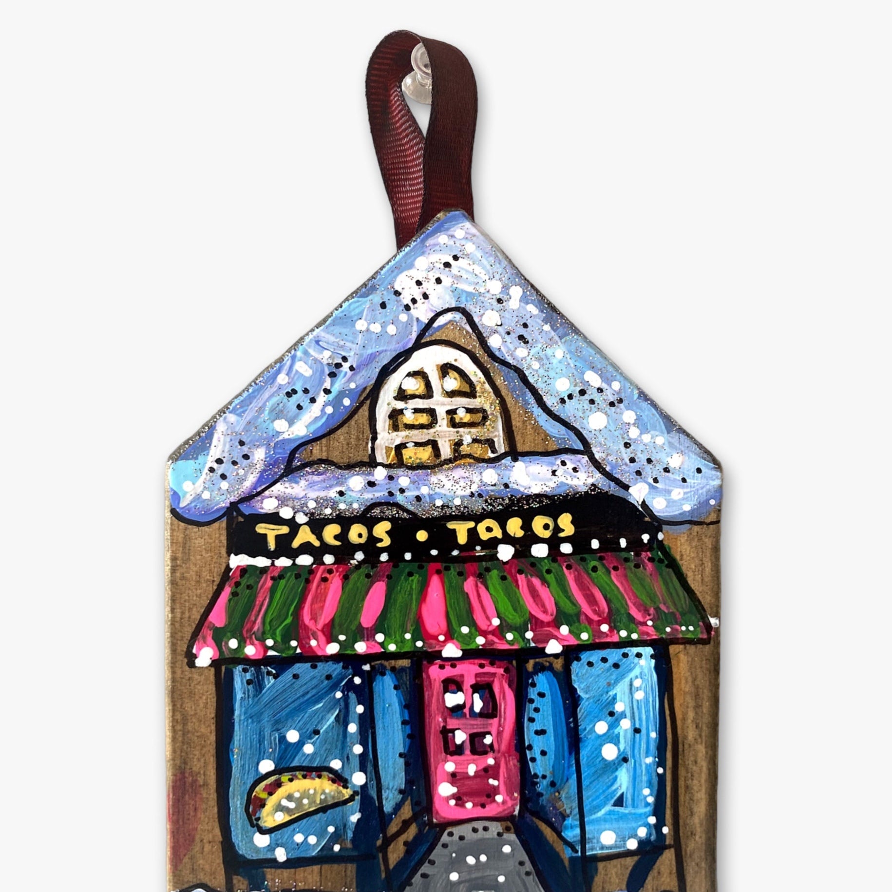 Taco’s - Hand Painted Ornament - Heather Freitas 