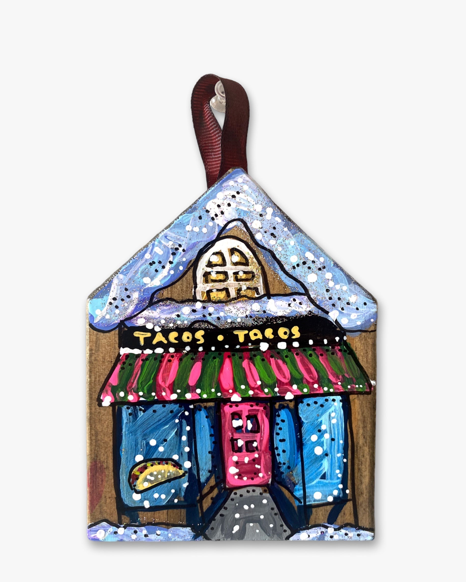 Taco’s - Hand Painted Ornament - Heather Freitas 