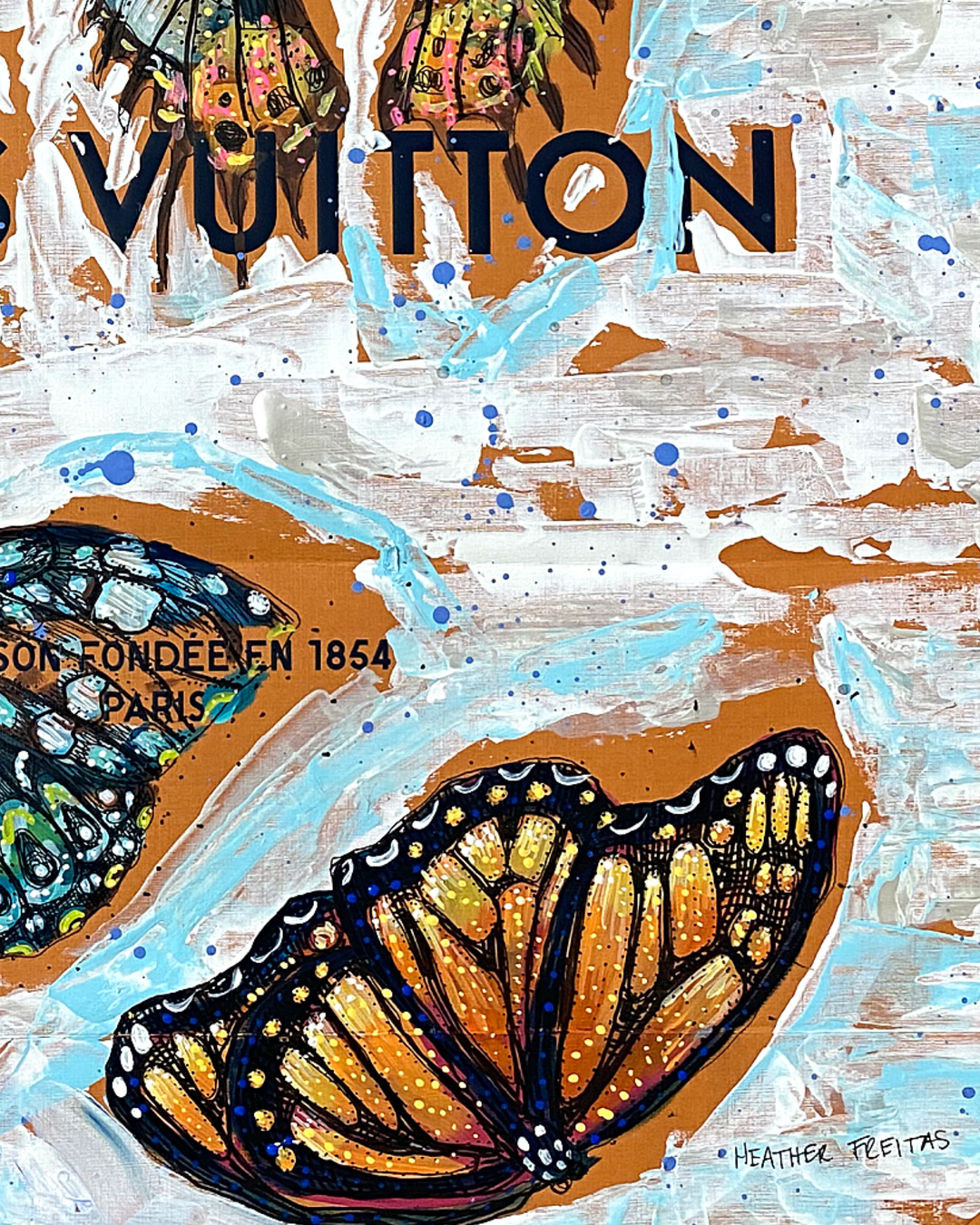 Luxury Louis Vuitton Collage Art Colorful Of Many Pieces Of