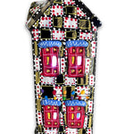 The Gallery Black, White & Brass Edition Hand Painted Ceramic LED Christmas Village House - Heather Freitas 