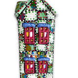 The Gallery Green & White Edition Hand Painted Ceramic LED Christmas Village House - Heather Freitas 