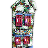 The Gallery Green & White Edition Hand Painted Ceramic LED Christmas Village House - Heather Freitas 