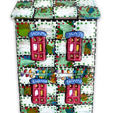 The Gallery Green & White Edition Hand Painted Ceramic LED Christmas Village House - Heather Freitas 