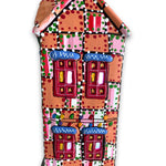 The Gallery Pink & Peach Edition Hand Painted Ceramic LED Christmas Village House - Heather Freitas 