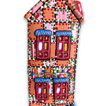 The Gallery Pink & Peach Edition Hand Painted Ceramic LED Christmas Village House - Heather Freitas 