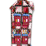 The Gallery Red & White Edition Hand Painted Ceramic LED Christmas Village House - Heather Freitas 