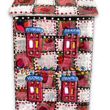 The Gallery Red & White Edition Hand Painted Ceramic LED Christmas Village House - Heather Freitas 