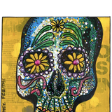 The Gardener - Skull Painting - Heather Freitas 