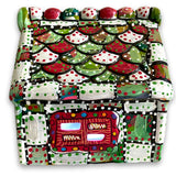 The Gingerbread House Green & White Hand Painted Ceramic LED Christmas Village House - Heather Freitas 
