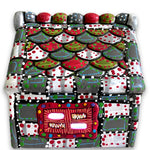 The Gingerbread House Grey & White Hand Painted Ceramic LED Christmas Village House - Heather Freitas 