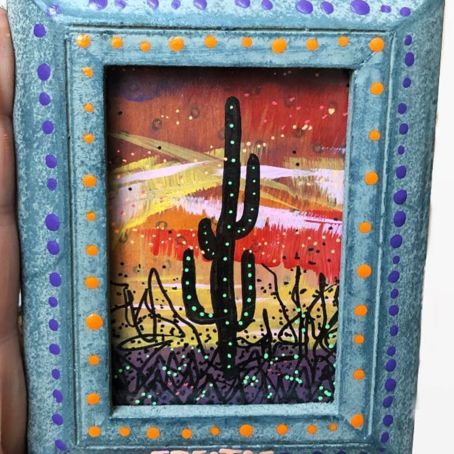 Tonto National Forest - mini original painting - Heather Freitas 