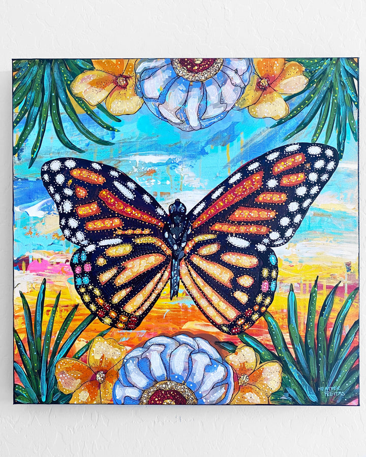Tropical Monarch Bloom Butterfly - Heather Freitas 