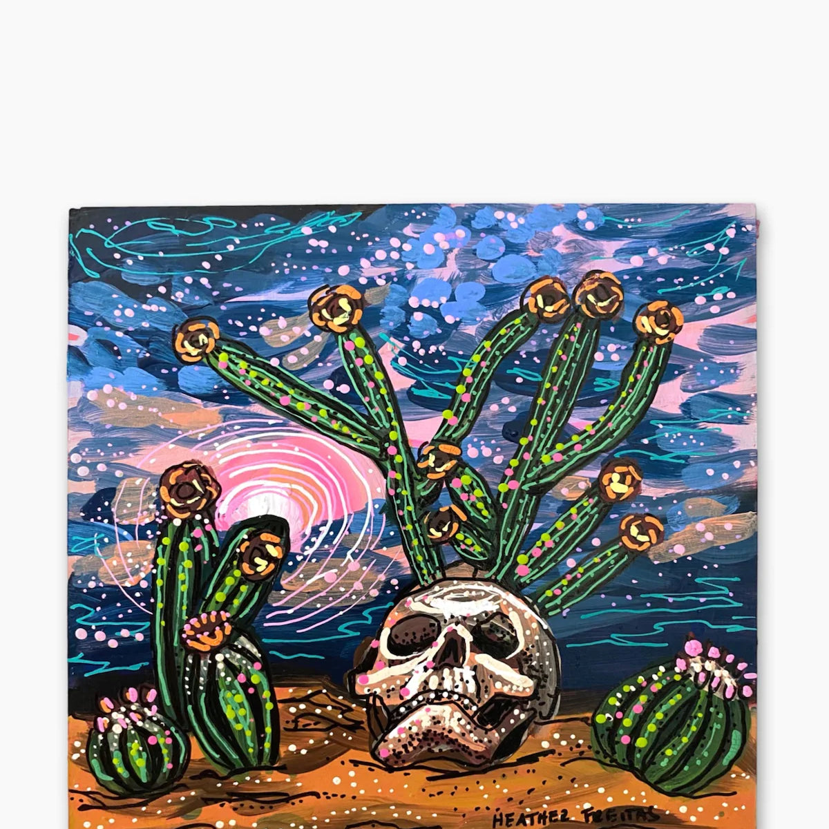 Twilight Desert Skull - Heather Freitas 