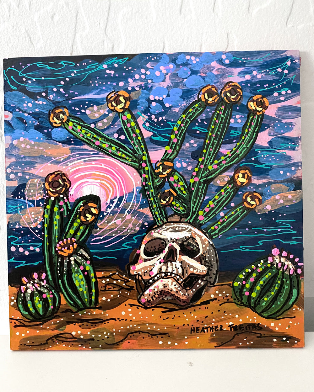 Twilight Desert Skull - Heather Freitas 