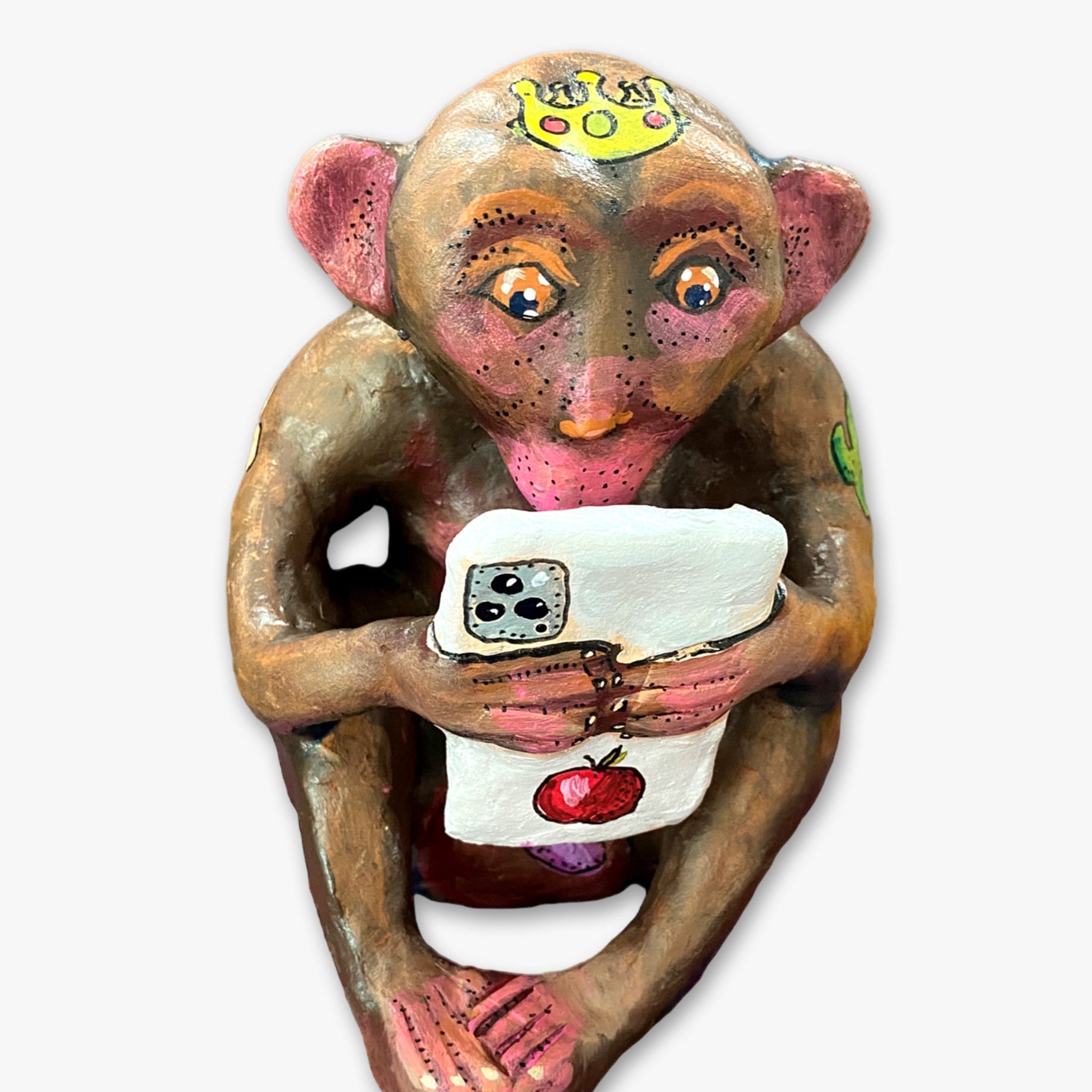 View No Evil - Clay Sculpture - Heather Freitas 