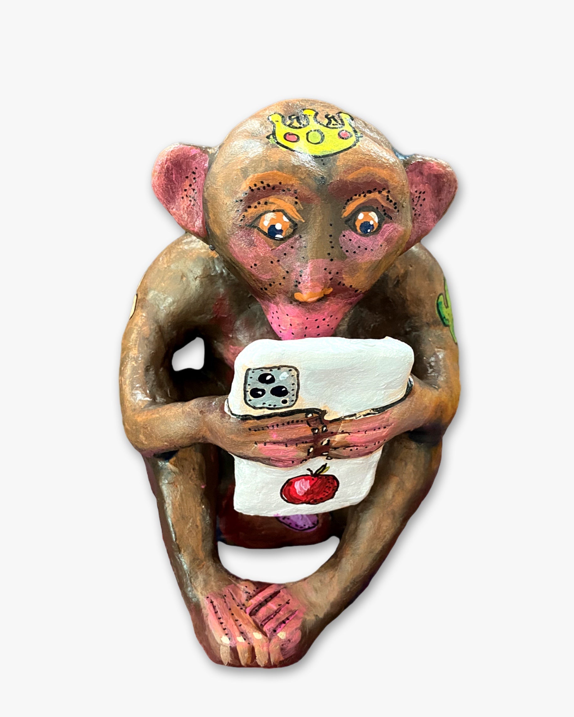 View No Evil - Clay Sculpture - Heather Freitas 