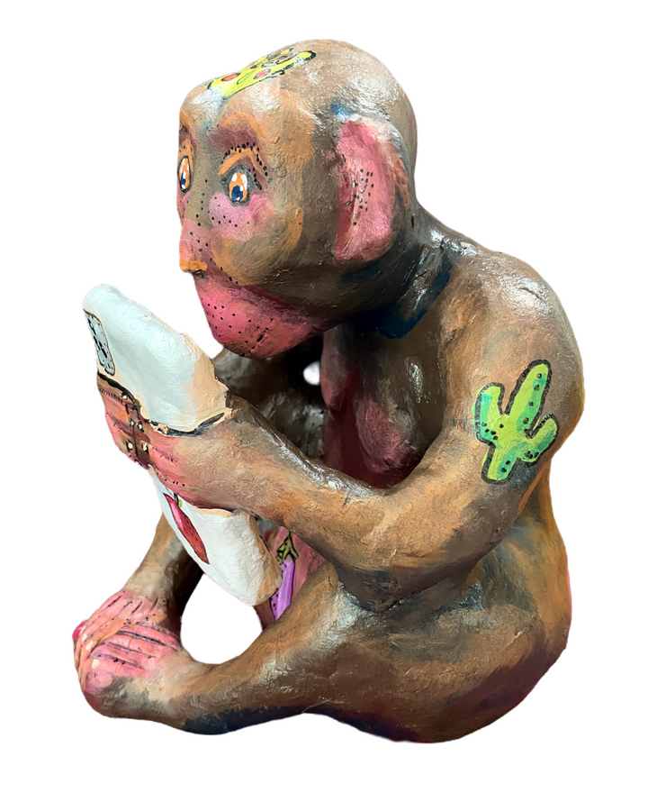 View No Evil - Clay Sculpture - Heather Freitas 