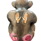 View No Evil - Clay Sculpture - Heather Freitas 