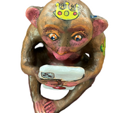 View No Evil - Clay Sculpture - Heather Freitas 