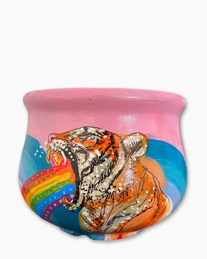 Vintage Rainbow Triger Planter - Heather Freitas 