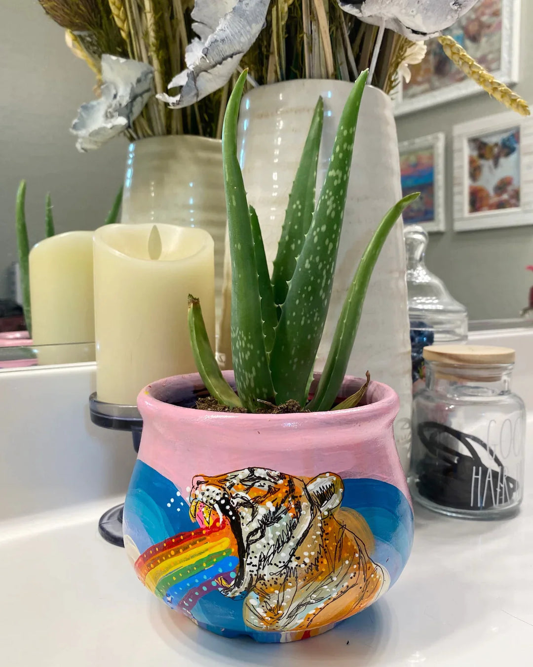 Vintage Rainbow Triger Planter - Heather Freitas 