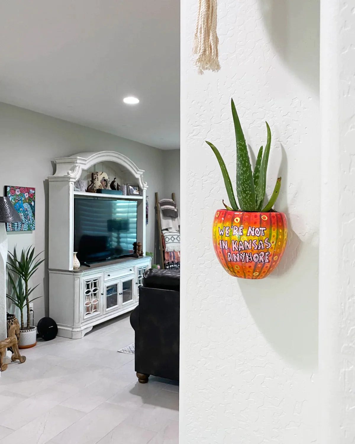We’re Not In Kansas Anymore Wall Planter With 23k Gold Accents - Heather Freitas 