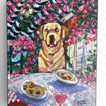 Yellow Labrador At Italian Restaurant - Heather Freitas 