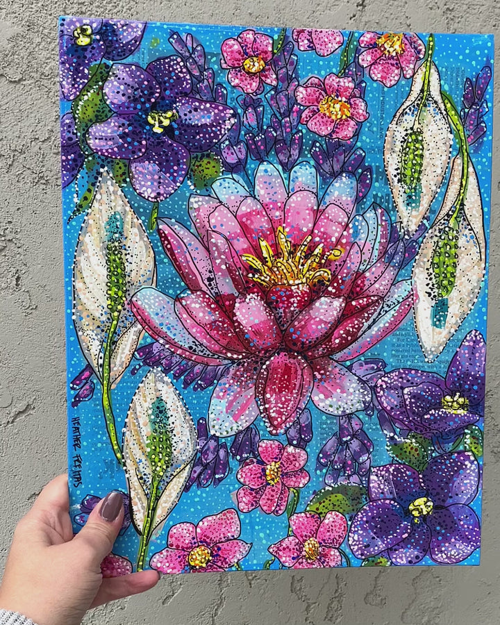 Flowers That Represent Peace ( Original Painting )